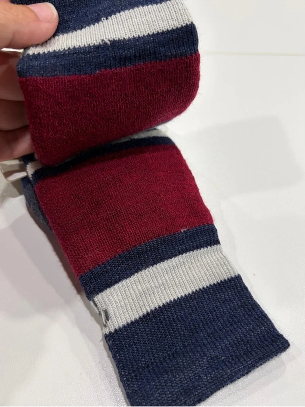 SmartWool Kids Small Wintersport Stripe Full Cushion Ski Socks Navy Blue Red NWT